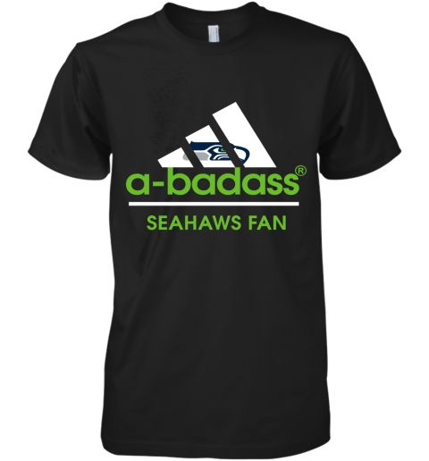 A Badass Seattle Seahawks Mashup Adidas NFL Premium Men's T-Shirt