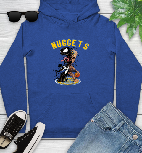 NBA Denver Nuggets Basketball Venom Groot Guardians Of The Galaxy Youth Hoodie 9