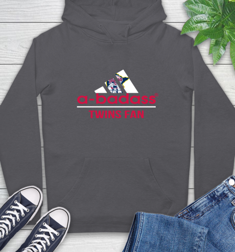 MLB A Badass Minnesota Twins Fan Adidas Baseball Sports Hoodie 7