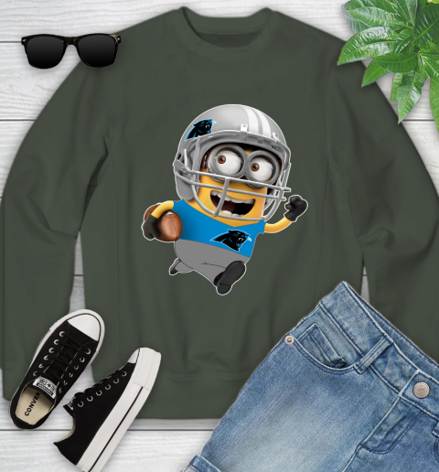 NFL Carolina Panthers Minions Disney Football Sports Youth Sweatshirt 10