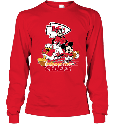 NFL Kansas City Chiefs Mickey Mouse Donald Duck Goofy Football Shirt  T-Shirt - Freedomdesign