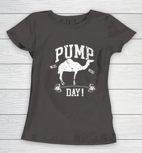 Funny Pump Day Hump Day Camel Weight Lifting Training Gym Women's T-Shirt - Image 8