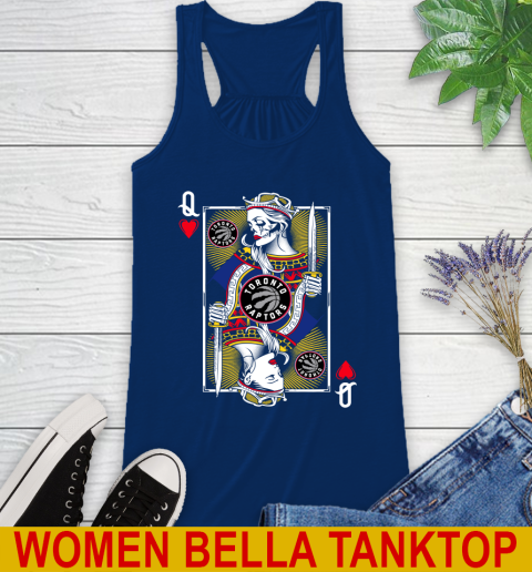 NBA Basketball Toronto Raptors The Queen Of Hearts Card Shirt Racerback Tank 7
