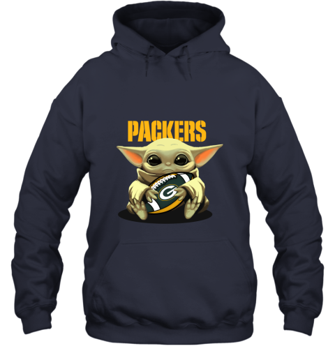 Baby Yoda Loves The Green Bay Packers Star Wars NFL Hoodie