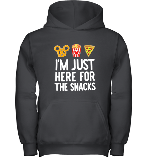 Mickey I Am Just Here For The Snacks Youth Hoodie