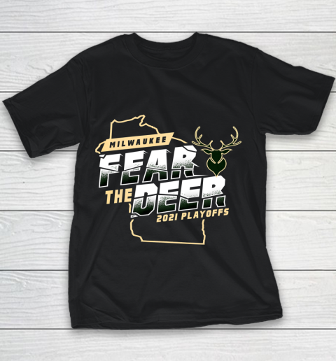 Fear Deer Milwaukee Bucks Finals Champs Youth T-Shirt