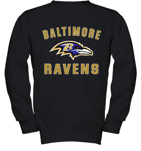 Men_s Baltimore Ravens NFL Pro Line by Fanatics Branded Gray Victory Arch T Shirt Youth Sweatshirt
