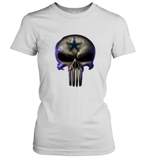 Dallas Cowboys The Punisher Mashup Football Women's T-Shirt