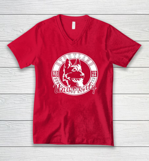 Jeff Stoutland University V-Neck T-Shirt 5