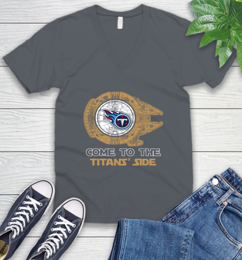 NFL Come To The Tennessee Titans Wars Football Sports V-Neck T-Shirt 4