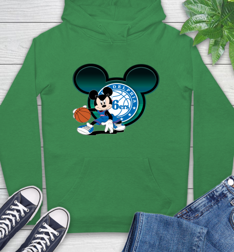 NBA Philadelphia 76ers Mickey Mouse Disney Basketball Hoodie 8
