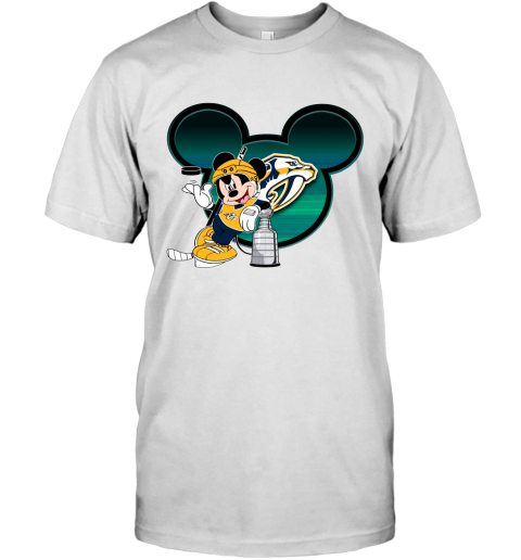 NHL Nashville Predators Stanley Cup Mickey Mouse Disney Hockey T Shirt