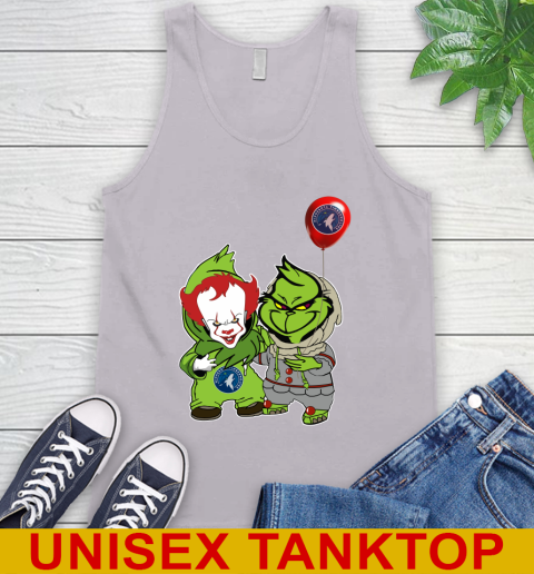 Minnesota Timberwolves Baby Pennywise Grinch Christmas NBA Basketball Tank Top 4