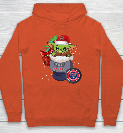 Florida Panthers Christmas Baby Yoda Star Wars Funny Happy NHL Hoodie 5
