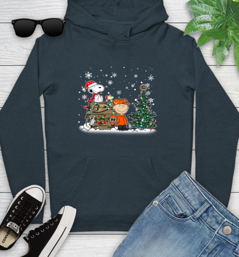 NHL Anaheim Ducks Snoopy Charlie Brown Woodstock Christmas Stanley Cup Hockey Youth Hoodie 10