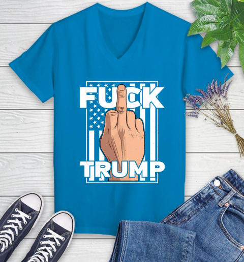 Fuck Trump Middle Finger Anti Republican T Shirt 76