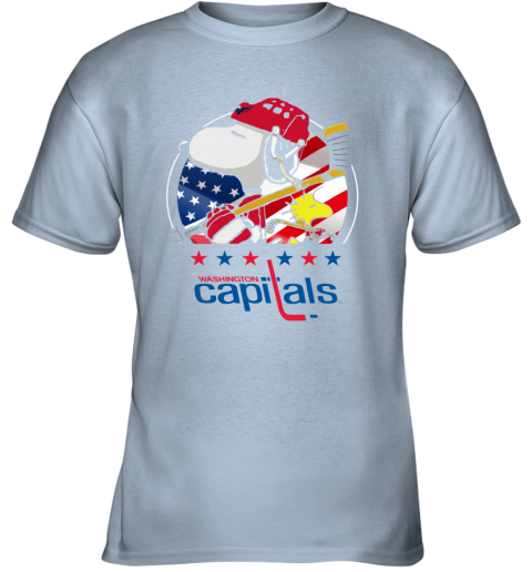 1oq7 washington capitals snoopy and woodstock nhl youth t shirt 26 front light blue