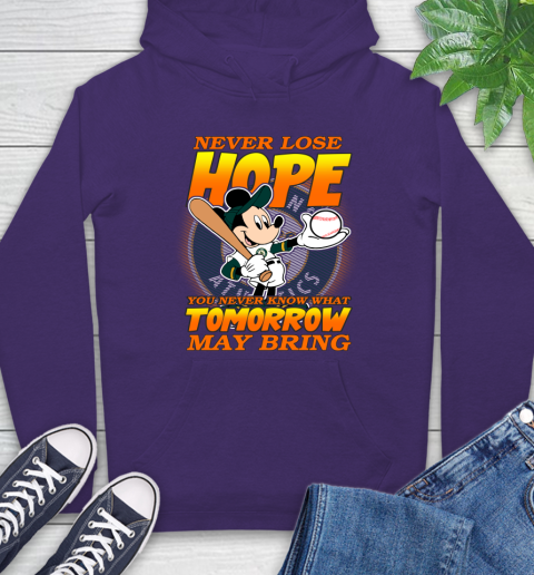 Oakland Athletics MLB Baseball Mickey Disney Never Lose Hope Hoodie 5