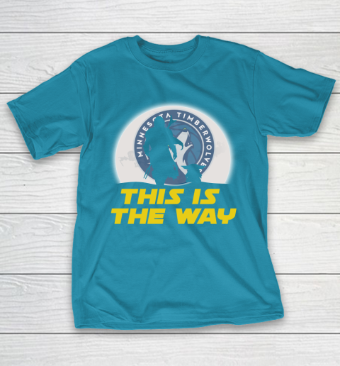 Minnesota Timberwolves NBA Basketball Star Wars Yoda And Mandalorian This Is The Way T-Shirt 7