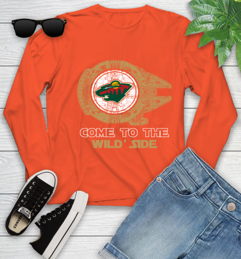 NHL Come To The Minnesota Wild Wars Hockey Sports Youth Long Sleeve 3
