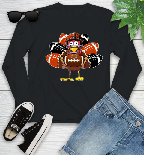 Chicago Bears Turkey Thanksgiving Day Youth Long Sleeve 2