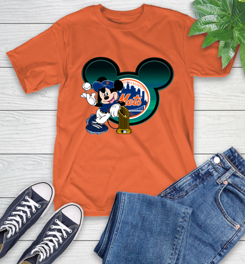 MLB New York Mets The Commissioner's Trophy Mickey Mouse Disney T-Shirt 5