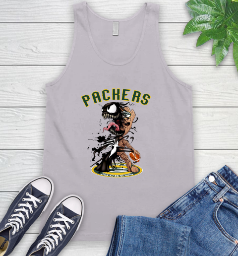 NFL Green Bay Packers Football Venom Groot Guardians Of The Galaxy Tank Top 4
