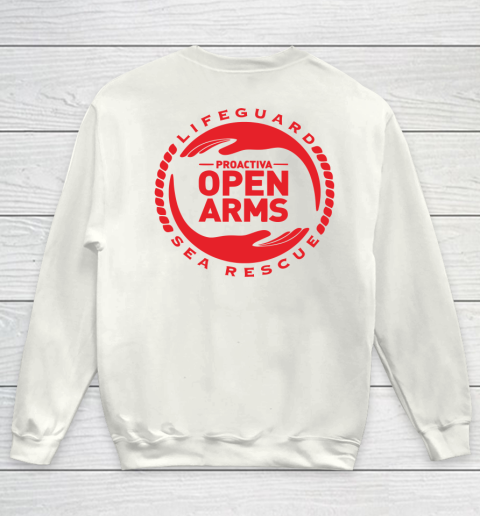 Open Arms Pep Guardiola - Print On Front And Back Youth Sweatshirt 5