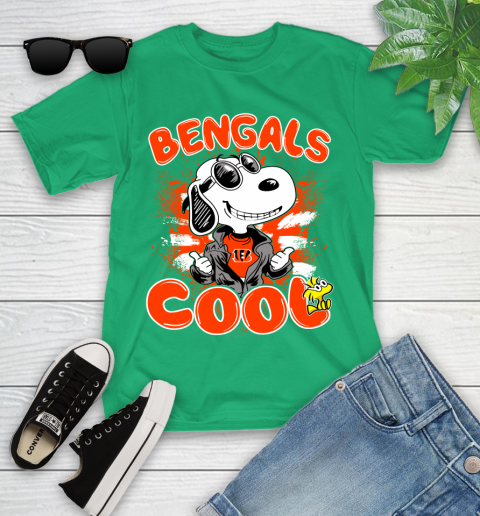 NFL Football Cincinnati Bengals Cool Snoopy Shirt Youth T-Shirt 7