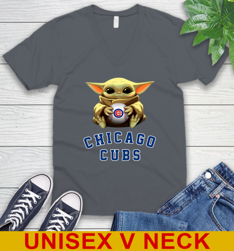 MLB Baseball Chicago Cubs Star Wars Baby Yoda Shirt 53
