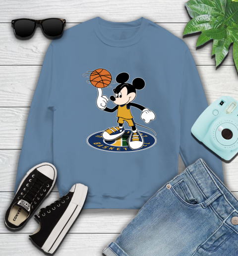 NBA Basketball Utah Jazz Cheerful Mickey Disney Shirt Sweatshirt 8