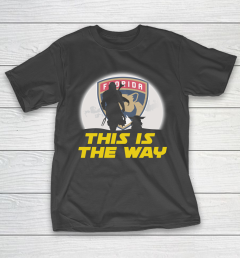 Florida Panthers NHL Ice Hockey Star Wars Yoda And Mandalorian This Is The Way T-Shirt