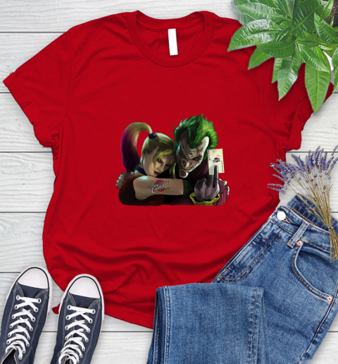 Cleveland Cavaliers NBA Basketball Joker Harley Quinn Suicide Squad Women's T-Shirt 9
