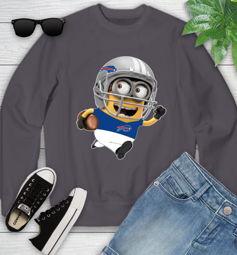 NFL Buffalo Bills Minions Disney Football Sports Youth Sweatshirt 6