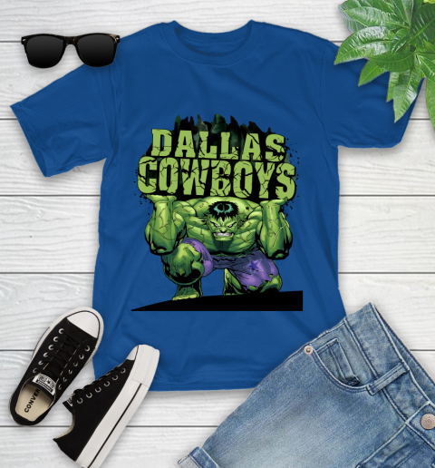 Dallas Cowboys NFL Football Incredible Hulk Marvel Avengers Sports Youth T-Shirt 9