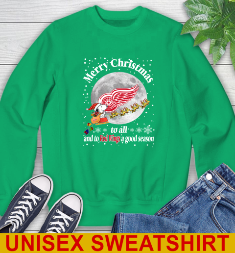 Detroit Red Wings Merry Christmas To All And To Red Wings A Good Season NHL Hockey Sports Sweatshirt 8