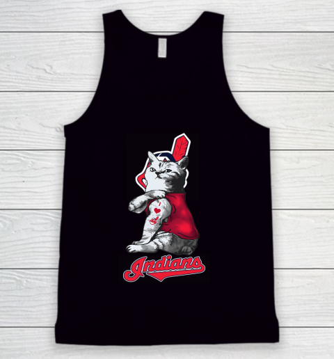 MLB Baseball My Cat Loves Cleveland Indians Tank Top