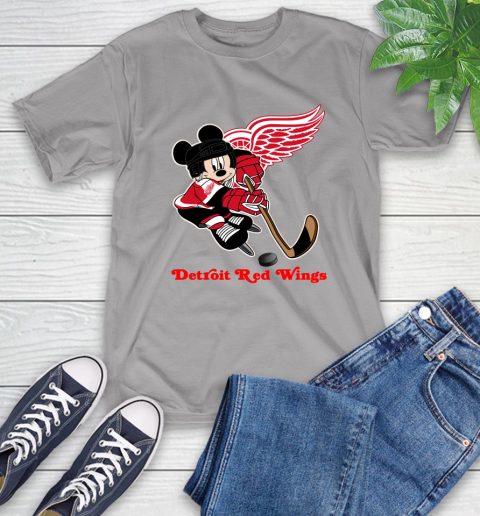 NHL Detroit Red Wings Mickey Mouse Disney Hockey T Shirt T-Shirt 6