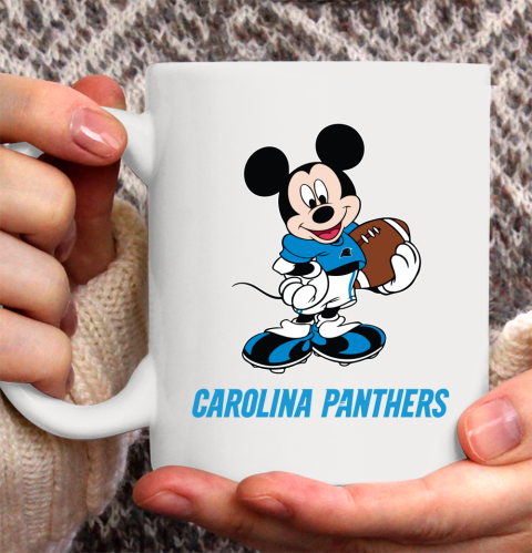 NFL Football Carolina Panthers Cheerful Mickey Mouse Shirt Ceramic Mug 15oz 2
