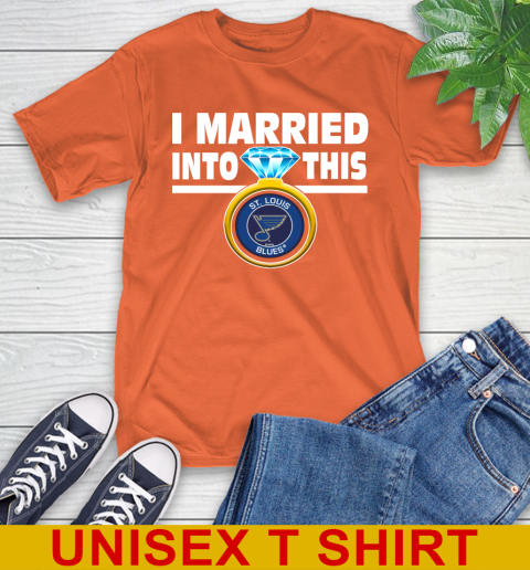 St.Louis Blues NHL Hockey I Married Into This My Team Sports T-Shirt 4