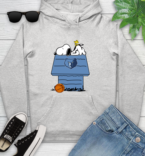 Memphis Grizzlies NBA Basketball Snoopy Woodstock The Peanuts Movie Youth Hoodie