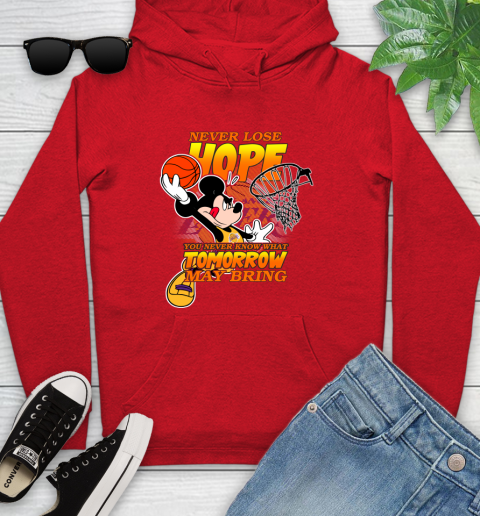 Los Angeles Lakers NBA Basketball Mickey Disney Never Lose Hope Youth Hoodie 12