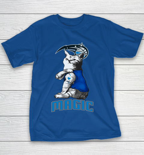 NBA Basketball My Cat Loves Orlando Magic Youth T-Shirt 6