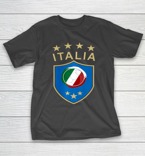 Italy Soccer Italian Italia Flag Football Player T-Shirt