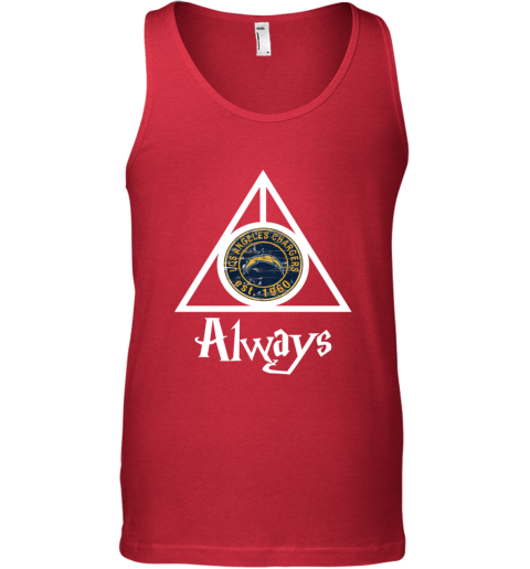 Always Love The Los Angeles Chargers x Harry Potter Mashup NFL qmot always love the los angeles chargers x harry potte unisex tank 17 front red