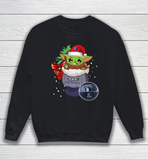 Memphis Grizzlies Christmas Baby Yoda Star Wars Funny Happy NBA Sweatshirt