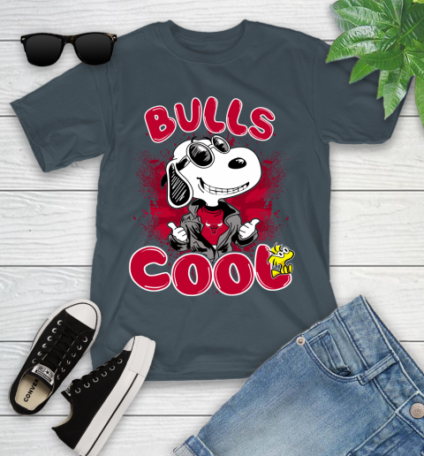 NBA Basketball Chicago Bulls Cool Snoopy Shirt Youth T-Shirt 9