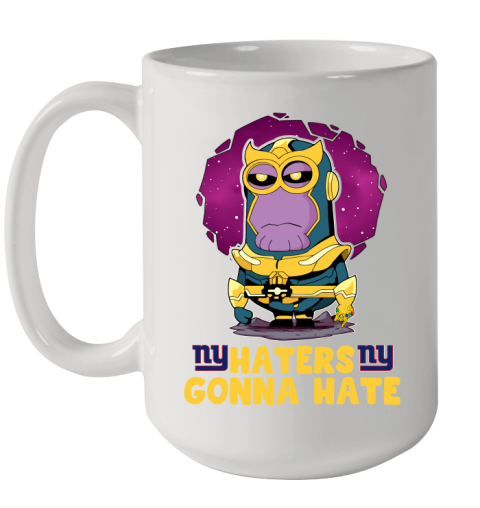 NFL Football New York Giants Haters Gonna Hate Thanos Minion Marvel Shirt Ceramic Mug 15oz