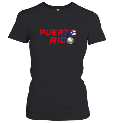 Puerto Rico Baseball Flag Shirts Boricua Pride Women's T-Shirt