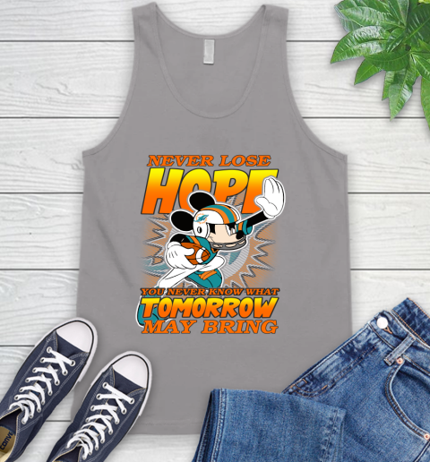 Miami Dolphins NFL Football Mickey Disney Never Lose Hope Tank Top 3